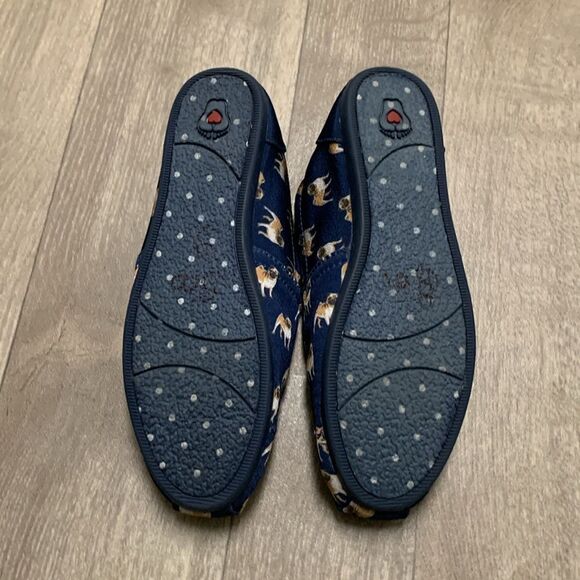 Womens BOBS From Skechers Puggin Around Dog Print  Slip On Comfort Shoes‎ - Picture 6 of 8